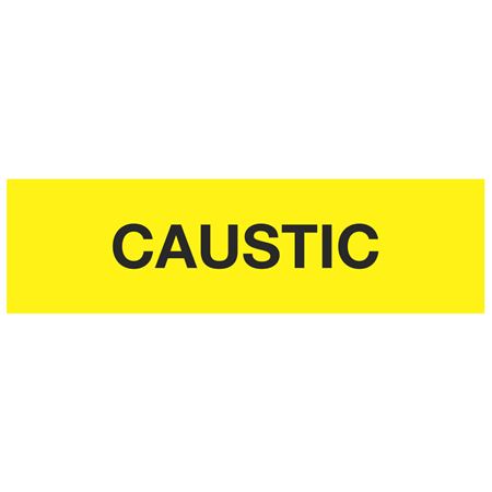 ANSI Pipe Marker - Caustic  - PK/10